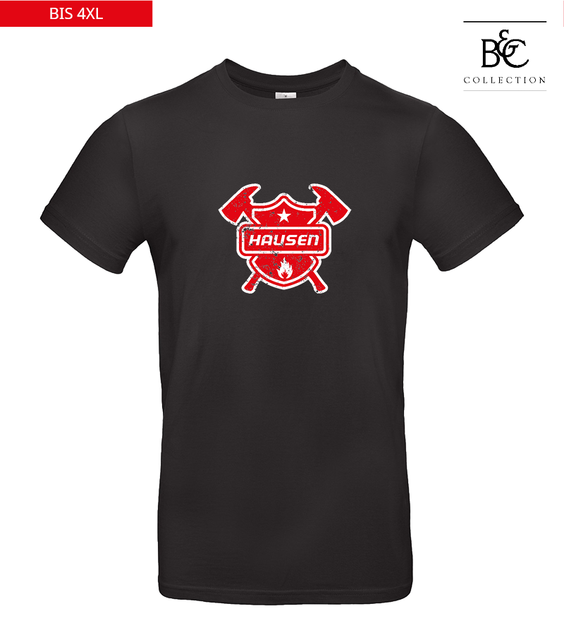 B&C Herren T-Shirt Black "Uwe Frontprint"