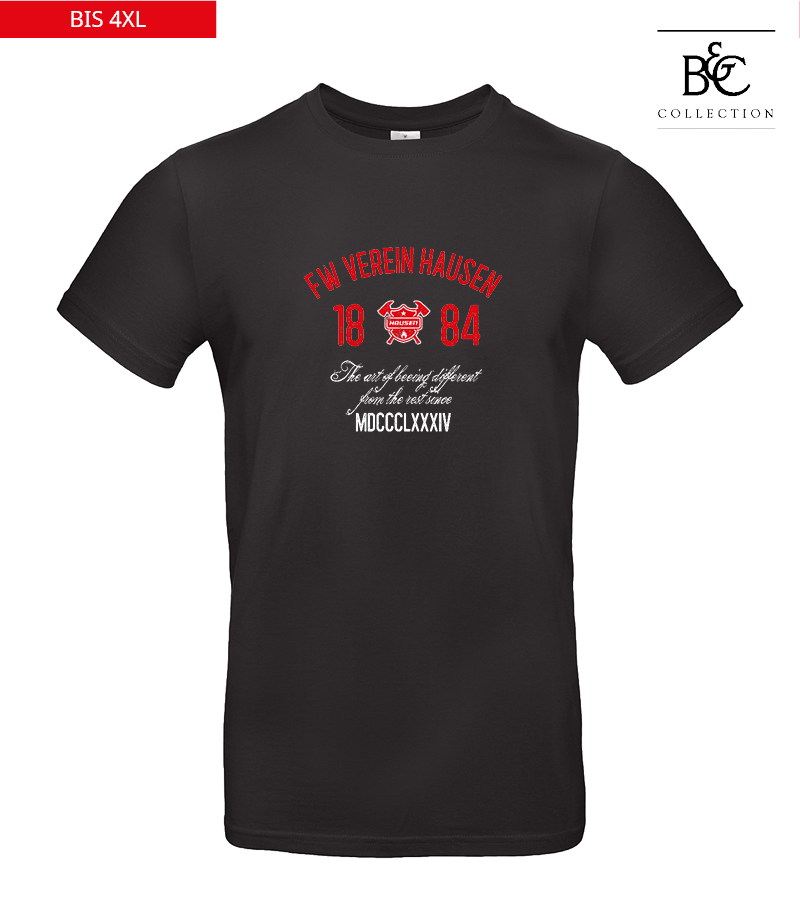 B&C Herren T-Shirt Black "Isack"