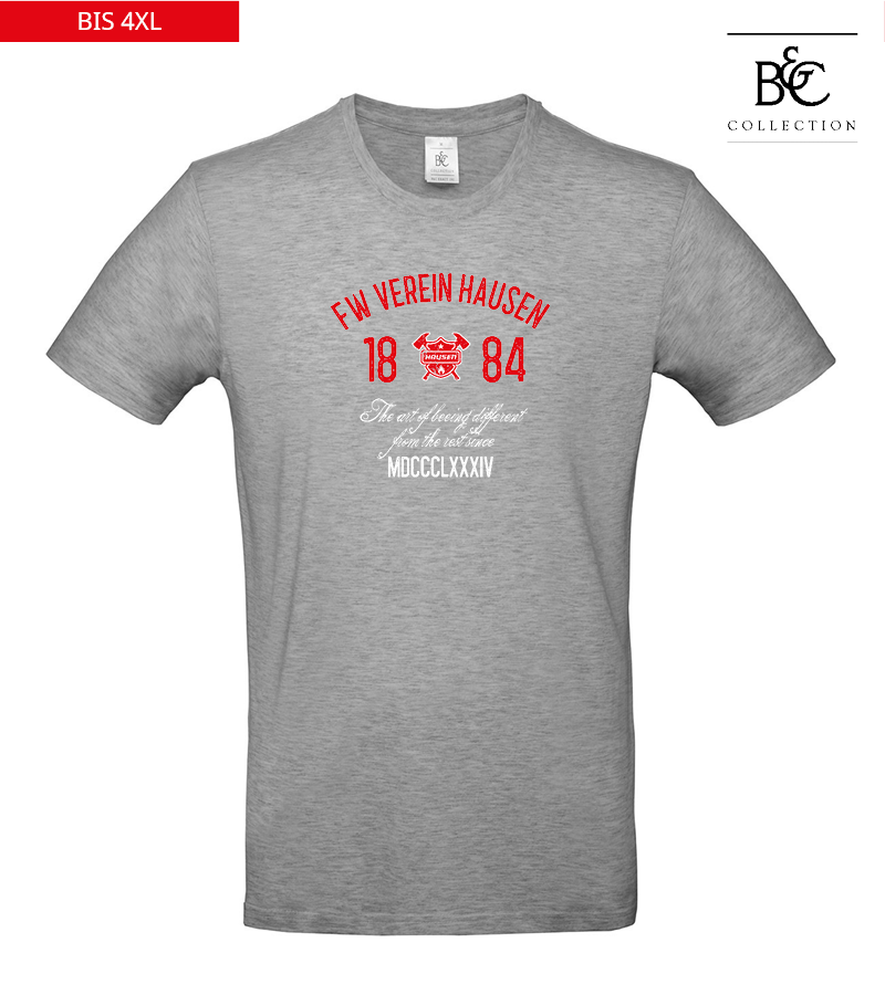 B&C Herren T-Shirt Sports Grey "Isack"