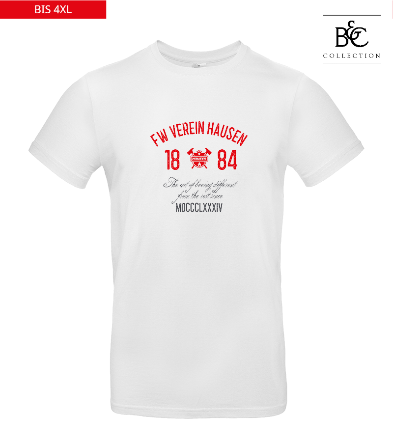 B&C Herren T-Shirt White "Isack"