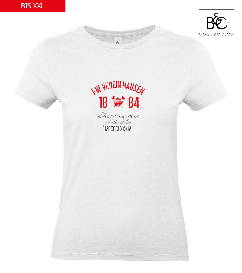 B&C Damen T-Shirt White "Isack"