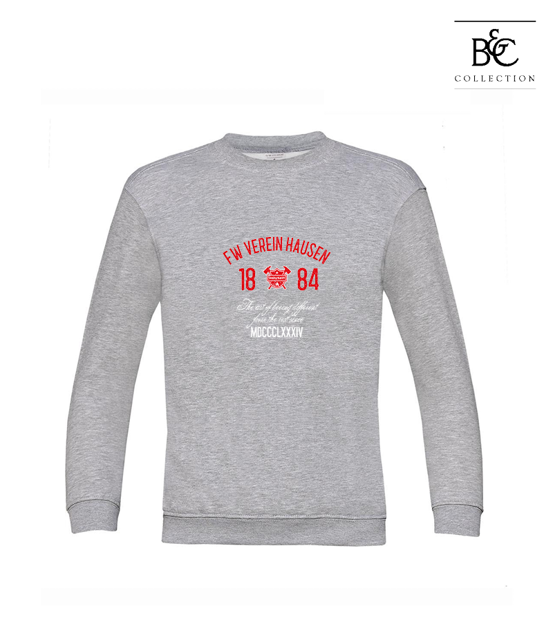 B&C Kinder Sweatshirt Heather Grey "Isack"