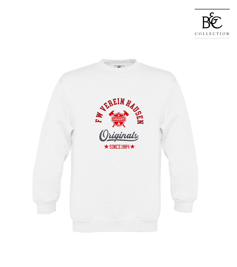 B&C Kinder Sweatshirt White "Jacob"