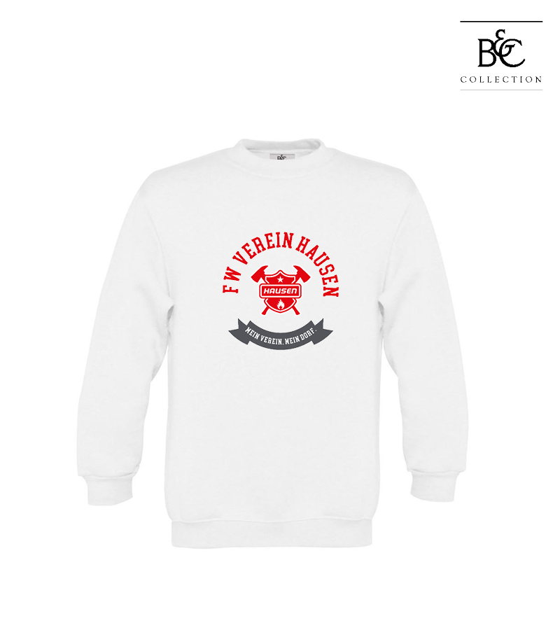 B&C Kinder Sweatshirt White "Bono"