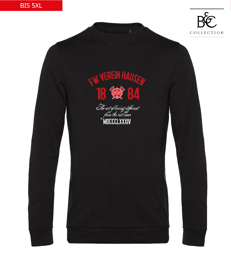 B&C Herren Sweatshirt Black Pure "Isack"