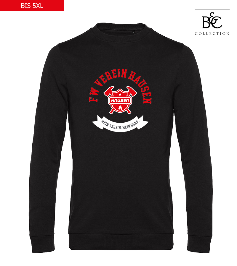 B&C Herren Sweatshirt Black Pure "Bono"