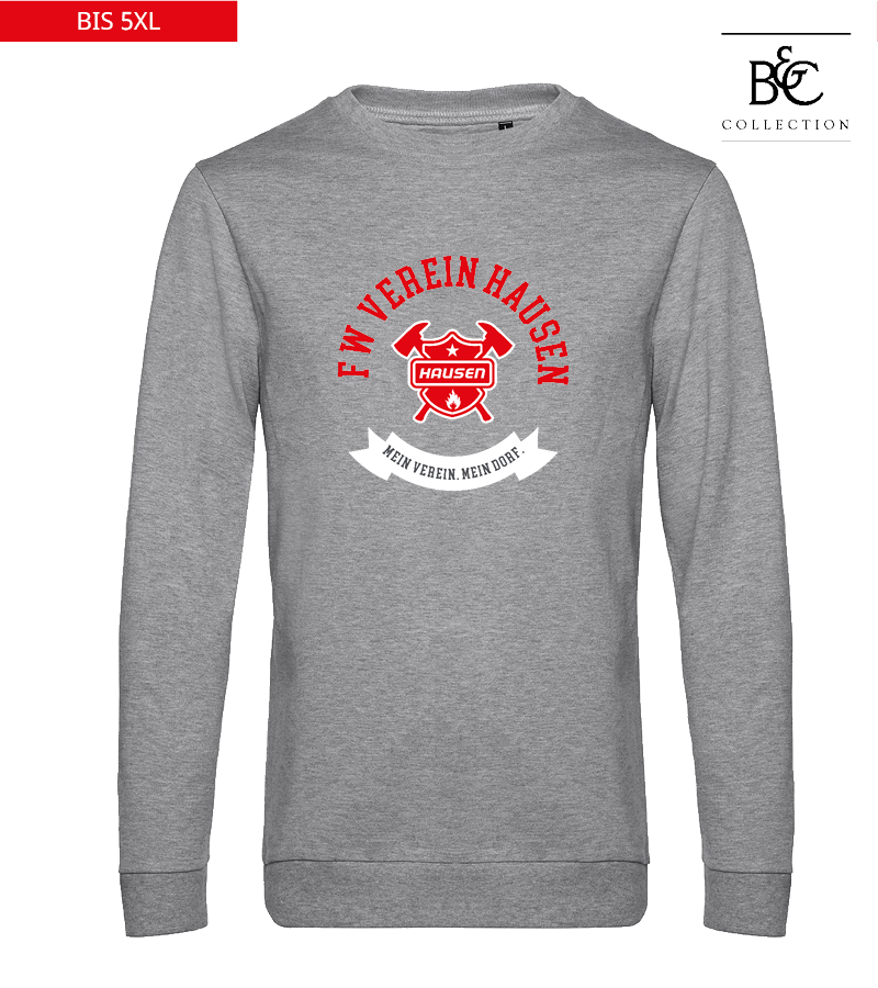 B&C Herren Sweatshirt Heather Grey "Bono"