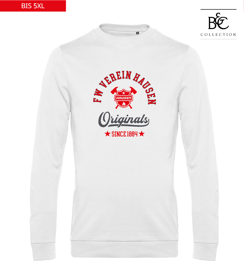 B&C Herren Sweatshirt White "Jacob"
