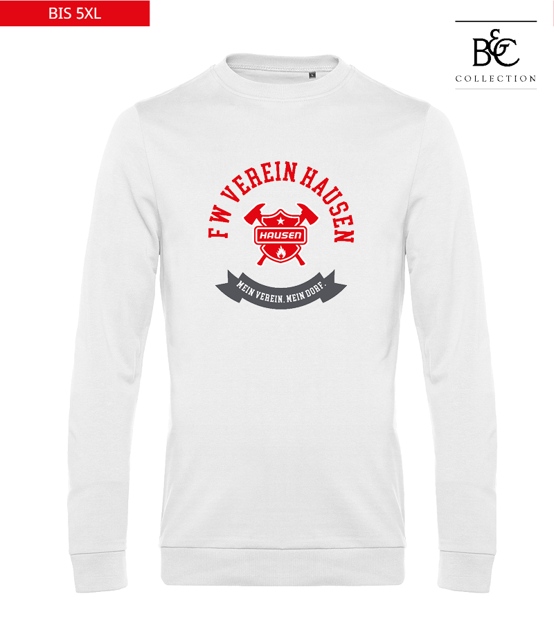 B&C Herren Sweatshirt White "Bono"
