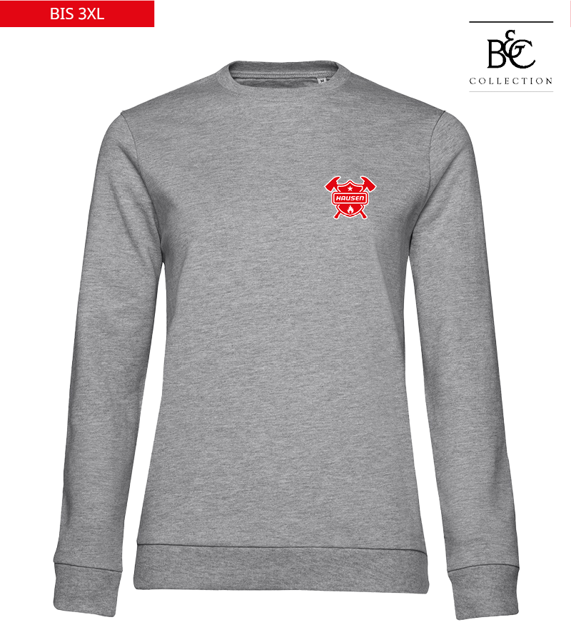 B&C Damen Sweatshirt Heather Grey "Anton"