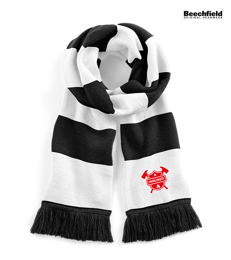 Beechfield Schal Black White "Anton"