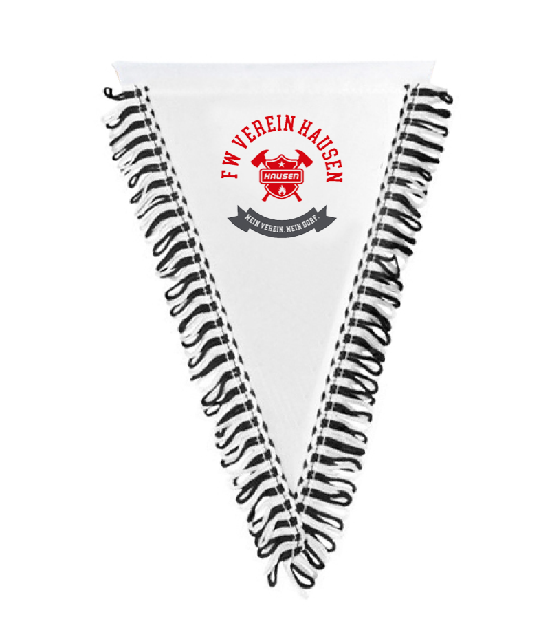 Wimpel dreieckig Black White "Bono"