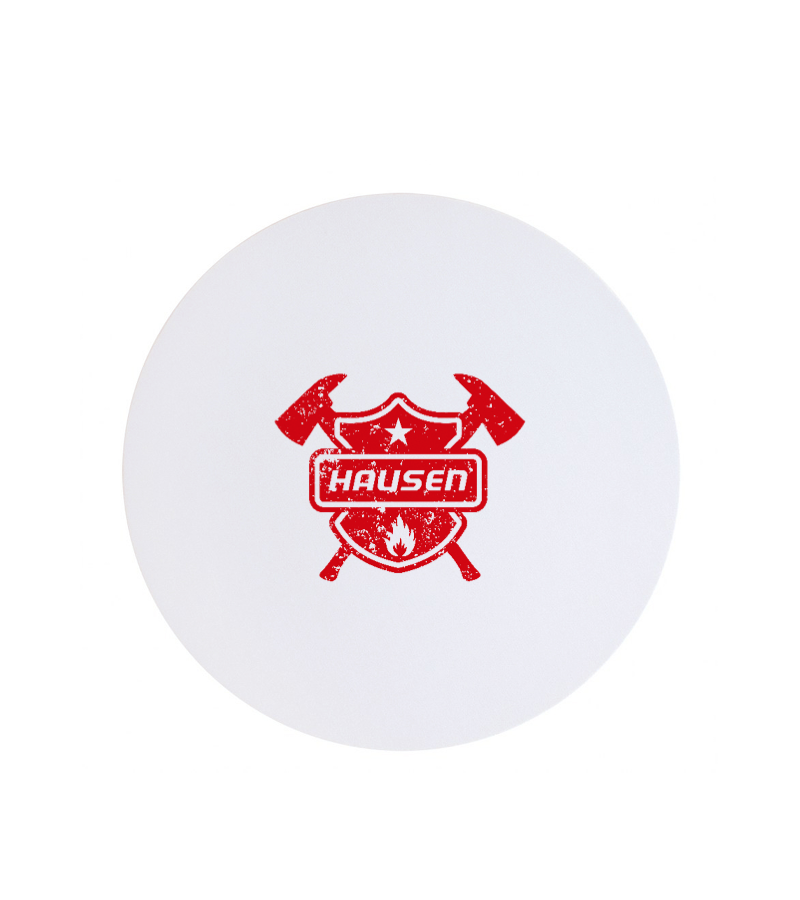 Textil Mousepad Rund White "Uwe"