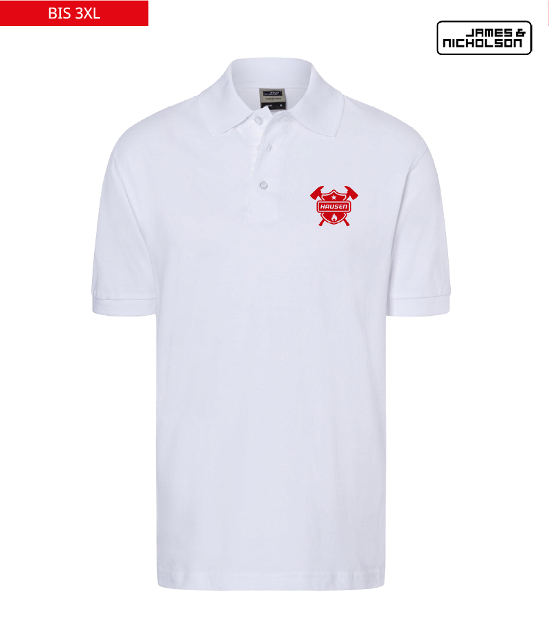 J+N Herren Polo-Shirt White "Anton"
