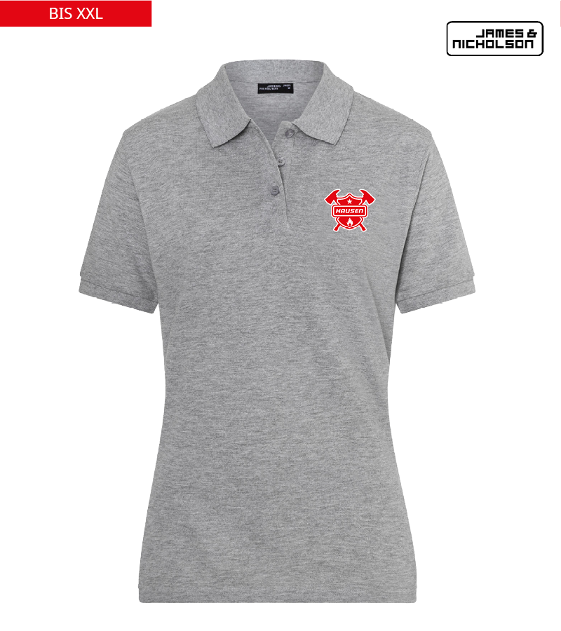 J+N Damen Polo-Shirt Heather Grey "Anton"