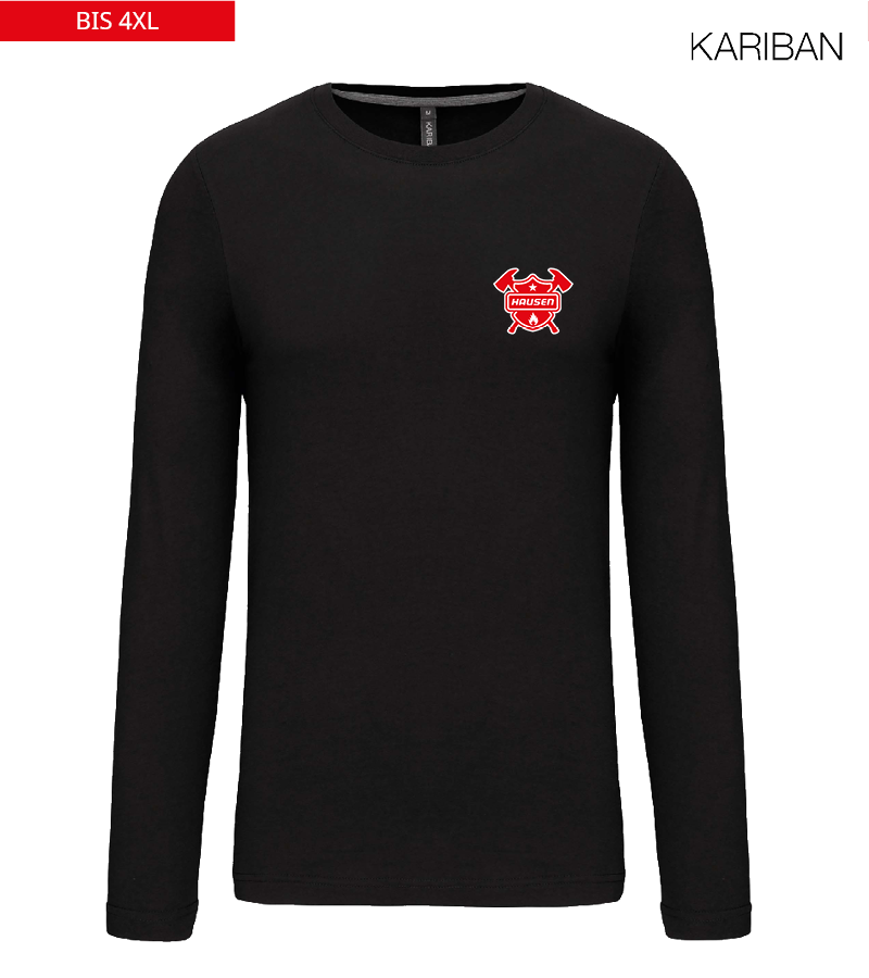 Kariban Herren Langarmshirt Black "Anton"