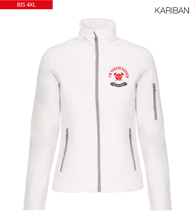 Kariban Damen Softshelljacke White "Bono"