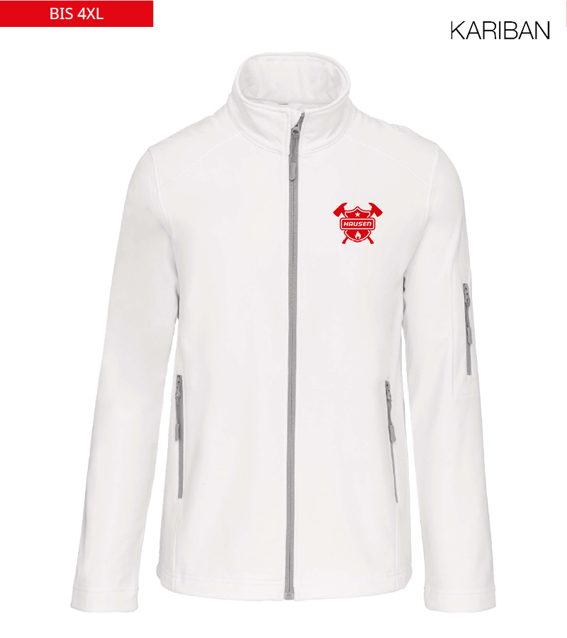 Kariban Herren Softshelljacke White "Anton"