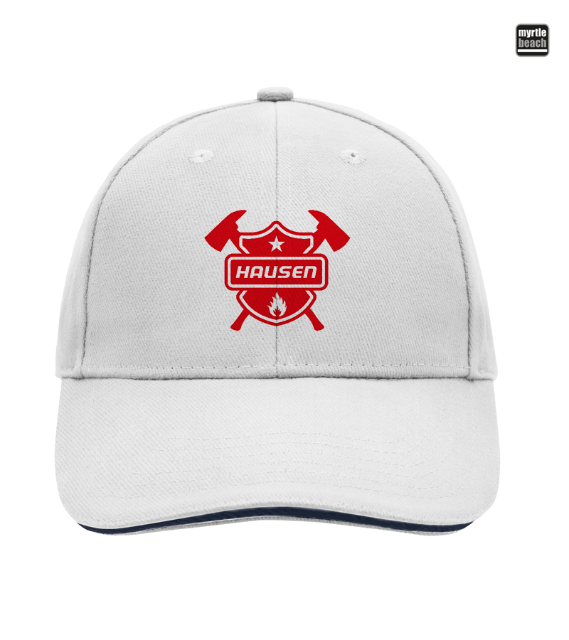 Myrtle Beach Unisex 6 Panel Sandwich Cap White "Anton"