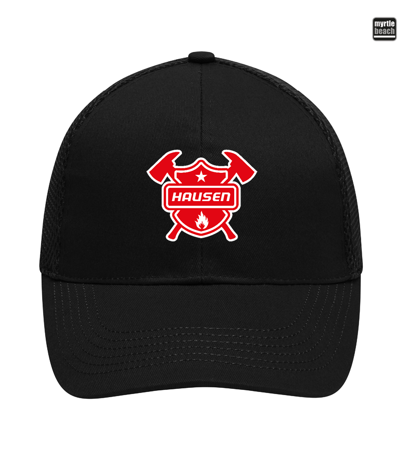 Myrtle Beach Unisex 6 Panel Air Mesh Cap Black "Anton"