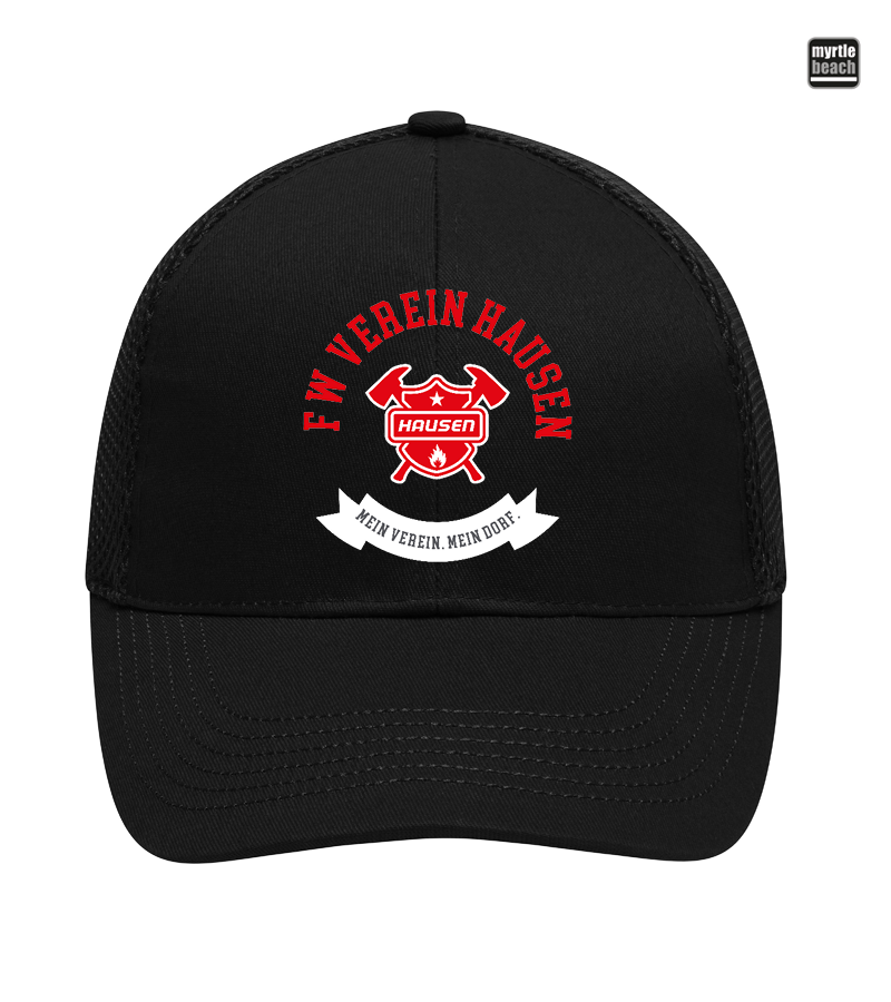 Myrtle Beach Unisex 6 Panel Air Mesh Cap Black "Bono"