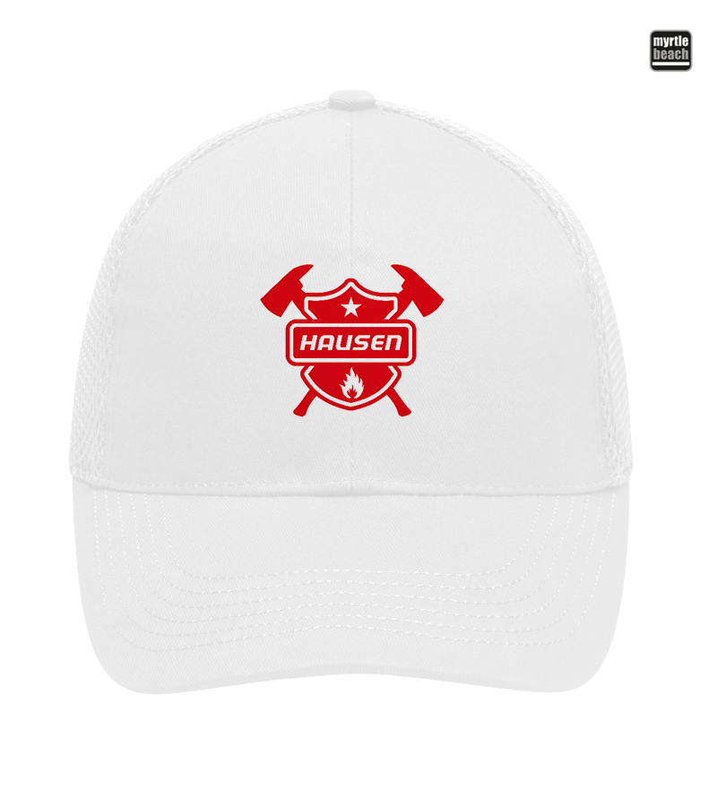 Myrtle Beach Unisex 6 Panel Air Mesh Cap White "Anton"