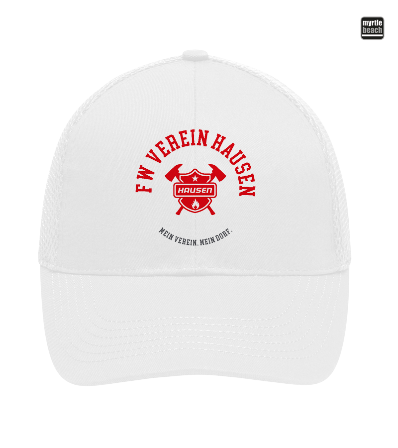 Myrtle Beach Unisex 6 Panel Air Mesh Cap White "Bono"
